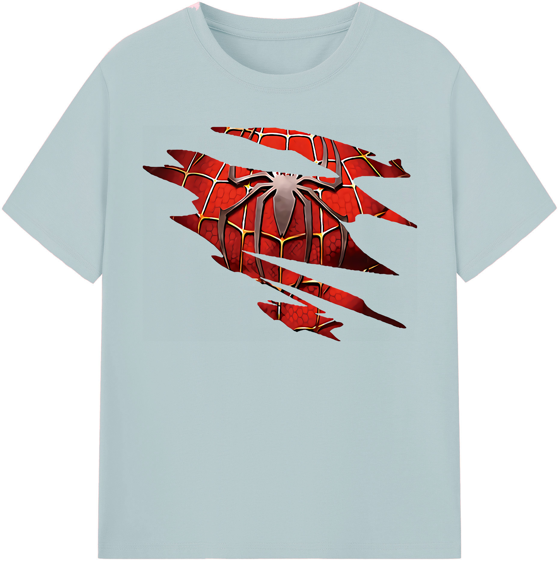 （画像用） Spider Man スパイダーマン 綿100％半袖Tシャツ（フロントプリント）